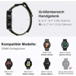 TECH PROTECT Λουράκι Υφασμάτινο SCOUT PRO για SAMSUNG GALAXY WATCH 7/6/5 40mm 44mm /6/4 Classic /5 Pro /3 Classic 41mm /Active 2 - 20 mm - ΠΡΑΣΙΝΟ ΧΑΚΙ