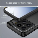 Θήκη TECH PROTECT CARBON Silicone για Xiaomi 14 Pro - ΜΑΥΡΟ