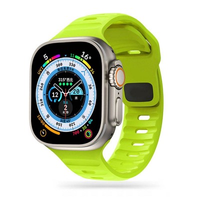 TECH PROTECT Λουράκι Σιλικόνης ICONBAND LINE για APPLE WATCH 4 / 5 / 6 / 7 / 8 / SE / ULTRA (42 / 44 / 45 / 49 MM) - LIME