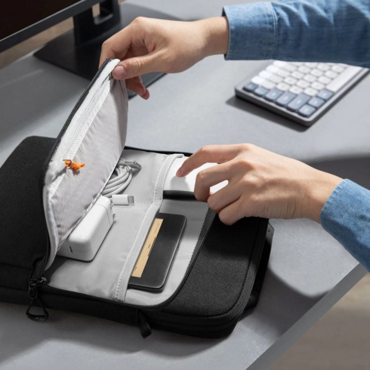 Θήκη TECH PROTECT DEFENDER VR UNIVERSAL Τσαντάκι ώμου CROSS BAG για LAPTOP 13-14 - ΜΑΥΡΟ