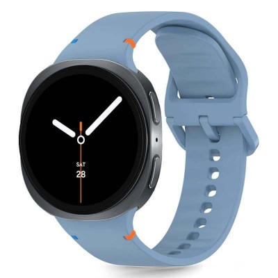 TECH PROTECT SILICONE LINE λουράκι σιλικόνης για SAMSUNG GALAXY WATCH 8 / CLASSIC (40 / 44 / 46 MM) - BABY ΜΠΛΕ
