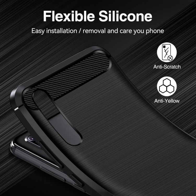 Θήκη TECH PROTECT CARBON για HUAWEI P20 PRO - ΜΑΥΡΟ - KF232497