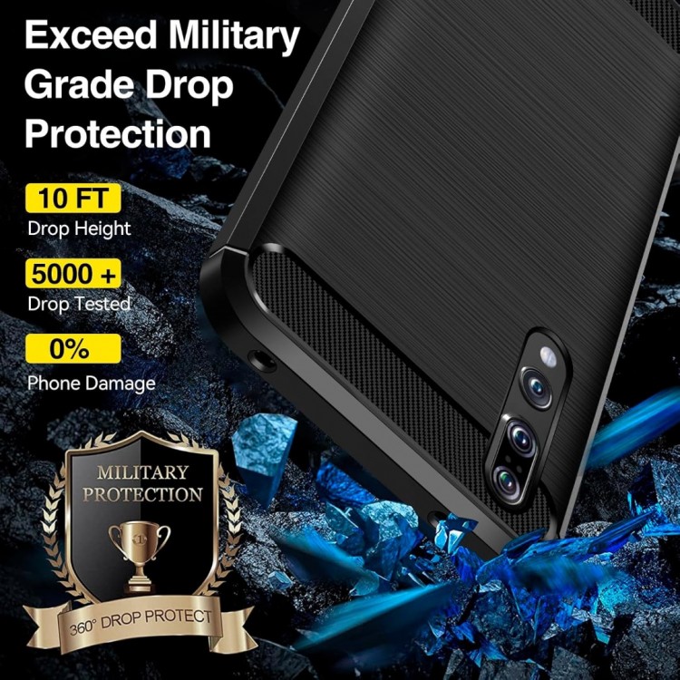 Θήκη TECH PROTECT CARBON για HUAWEI P20 PRO - ΜΑΥΡΟ - KF232497