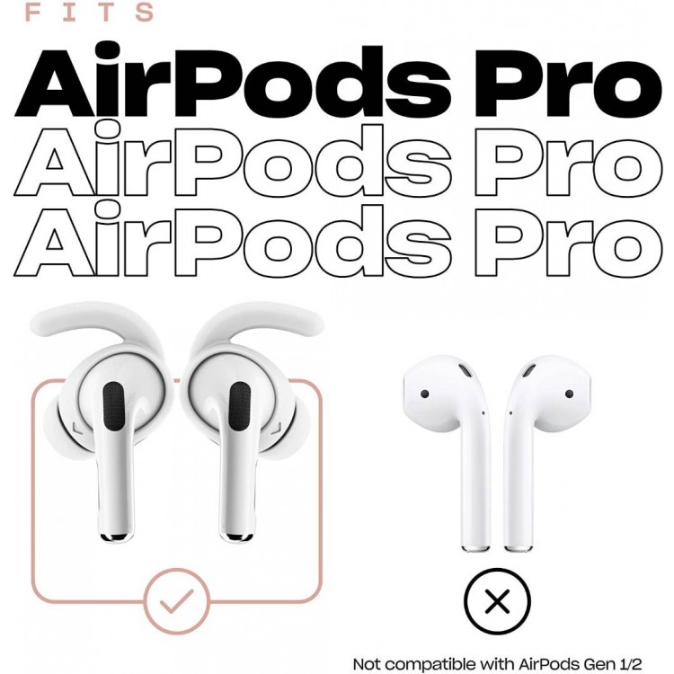 KEYBUDZ EarBuddyz για Apple AirPods PRO - ΛΕΥΚΟ - APP_S4_WHT