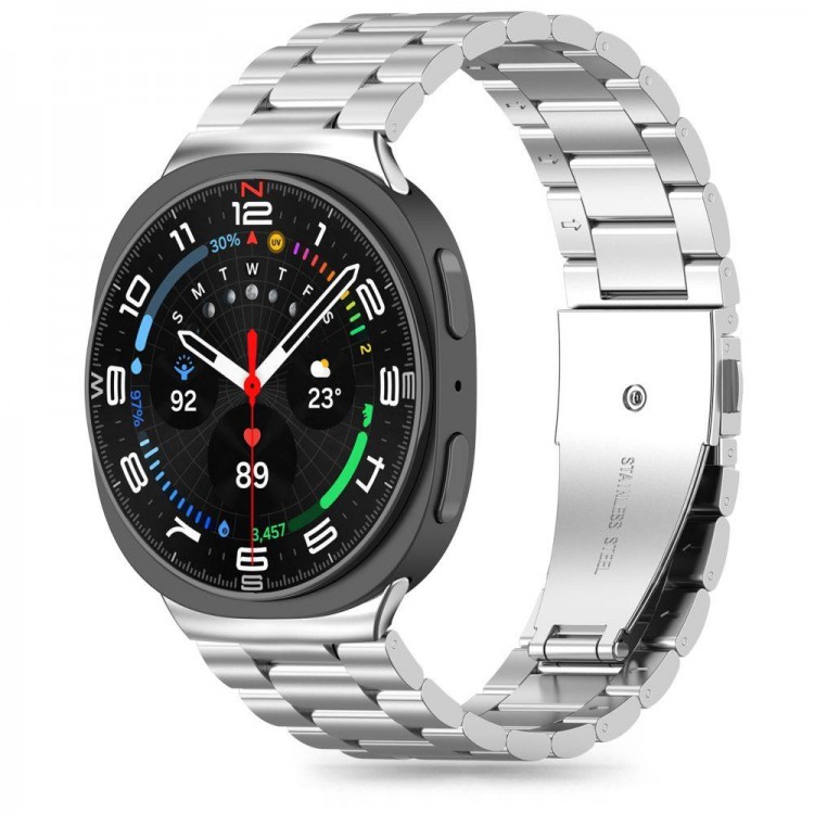 TECH PROTECT STAINLESS STEEL λουράκι μπρασελέ για SAMSUNG GALAXY WATCH 8 / CLASSIC (40 / 44 / 46 MM)  - ΑΣΗΜΙ