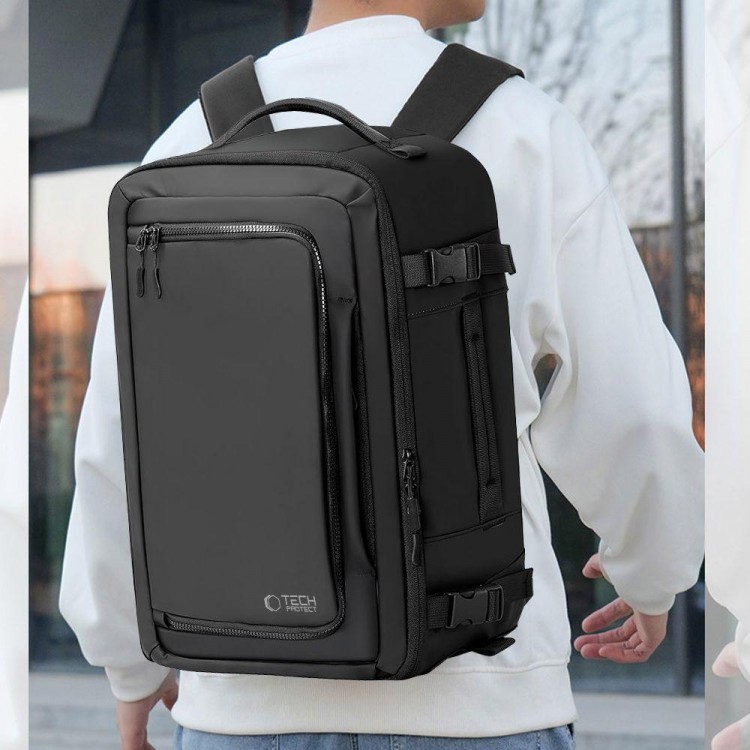TECH PROTECT Σακιδιο Πλάτης 20L , DEFENDER S50 για RYANAIR & WIZZAIR TRAVEL, LAPTOP σε καμπίνα 40x20x25 - ΧΑΚΙ ΠΡΑΣΙΝΟ