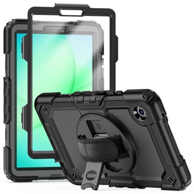 Θήκη TECH PROTECT SOLID360 ARMOR με Χειρολαβή, Βάση και Προστασία Οθόνης για SAMSUNG GALAXY Tab A9/ A11 8.7 (X110 / X115 / X133 / X135)  - ΜΑΥΡΟ  Θήκη TECH PROTECT SOLID360 ARMOR με Χειρολαβή, Βάση και Προστασία Οθόνης για SAMSUNG GALAXY Tab A9/ A11 8.7 (X110 / X115 / X133 / X135)  - ΜΑΥΡΟ