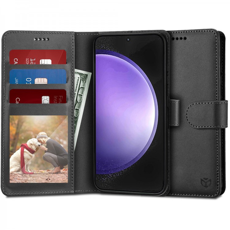 Θήκη TECH PROTECT δερμάτινο WALLET FOLIO για Motorola Moto G84 - ΜΑΥΡΟ - KF2321208