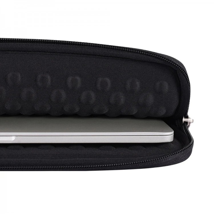 Θήκη Μεταφοράς TECH-PROTECT CanvasArtisan Laptop Sleeve Zipper, Eco Leather για NOTEBOOK 15-16 - ΜΑΥΡΟ - L36-M01