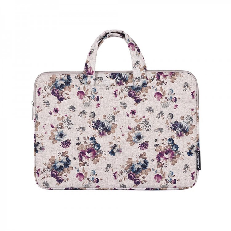 Θήκη Μεταφοράς TECH-PROTECT CanvasArtisan Handbag BRIEFCASE Sleeve για Laptop,MacBook 15-16 - ΧΑΚΙ ΡΟΖ - H2-B02