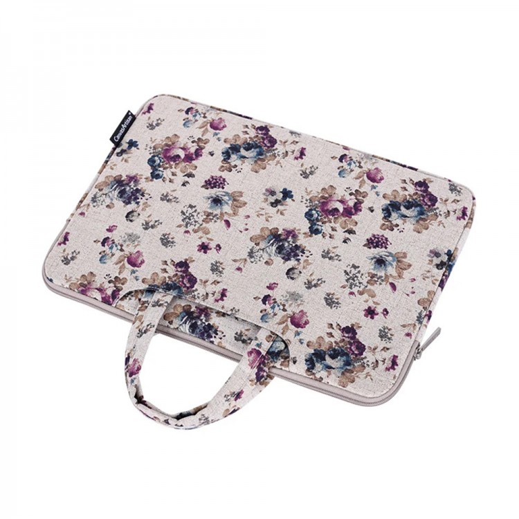 Θήκη Μεταφοράς TECH-PROTECT CanvasArtisan Handbag BRIEFCASE Sleeve για Laptop,MacBook 15-16 - ΧΑΚΙ ΡΟΖ - H2-B02