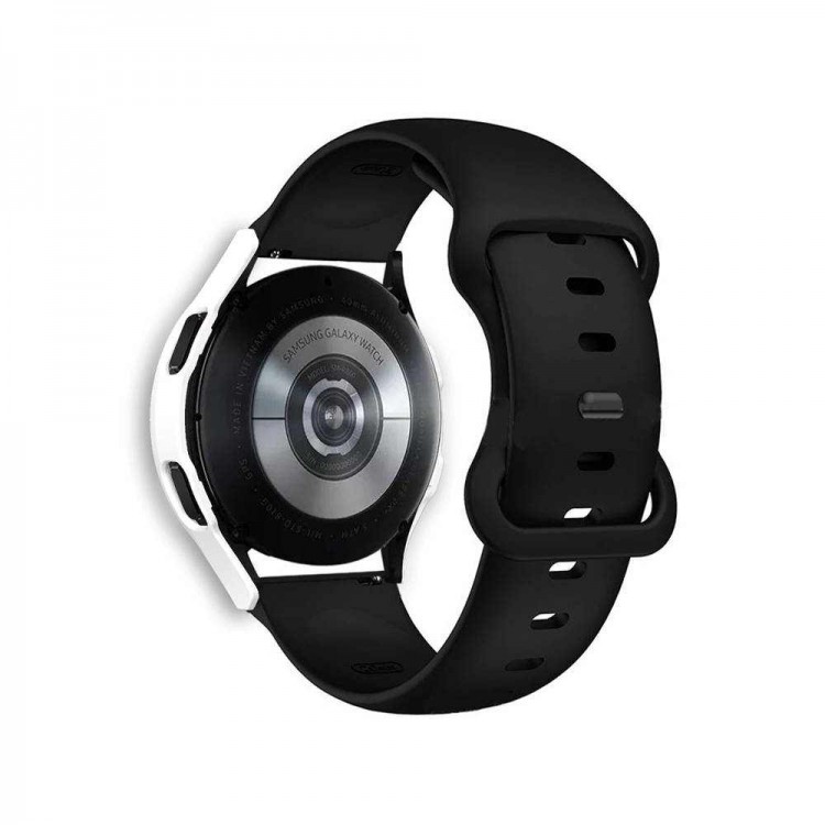 Θήκη Tech Protect DEFENSE COVER με προστασία οθόνης για SAMSUNG Galaxy Watch 4 44mm - ΜΑΥΡΟ