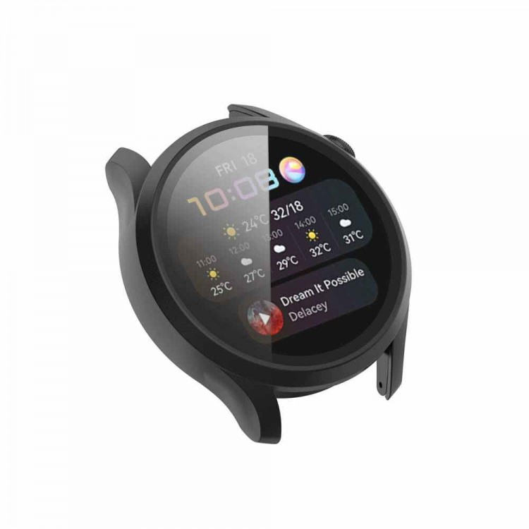 Θήκη Tech Protect DEFENSE COVER με προστασία οθόνης για Huawei Watch 3 Pro 48mm - ΔΙΑΦΑΝΟ