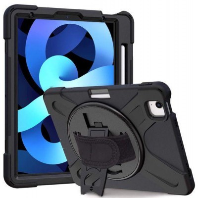 Θήκη TECH PROTECT SURVIVE Securit για Apple iPad Pro 11 (2022/21 - 4th/3rd gen), Air 10.9 (2020/22 - 4th/5th gen) & Air 11 (M2), με χειρολαβή & ιμάντα ώμου , polybag edt - ΜΑΥΡΟ - MWB-CIPDA109-013-BLK