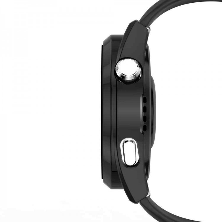 Θήκη Tech Protect DEFENSE COVER με προστασία οθόνης για SAMSUNG Galaxy Watch 4 44mm - ΜΑΥΡΟ