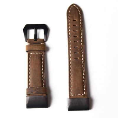 Tech Protect Leather Strap BAND for GARMIN FENIX 5/6/6 Pro / 7 / Forerunner 935/945 (22mm) smartwatch - Dark Brown