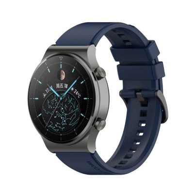 Tech Protect SMOOTHBAND SILICONE for Huawei Watch GT 2 Pro - 22mm - Navy Blue