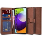 Θήκη TECH PROTECT δερμάτινο WALLET FOLIO για SAMSUNG GALAXY A52 5G 2021 - ΚΑΦΕ