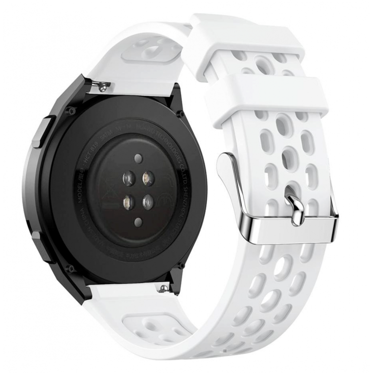 Tech Protect Bi-Color SILICONE λουράκι για Huawei Watch GT2e 46MM - ΛΕΥΚΟ ΜΑΥΡΟ