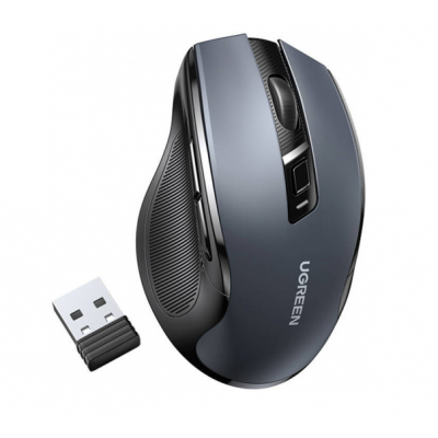 UGREEN Ασύρματο Mouse 2.4 GHz & Bluetooth - ΜΑΥΡΟ - MU006