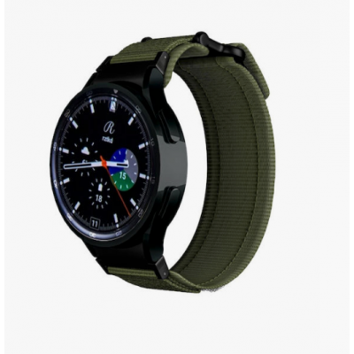 TECH PROTECT Λουράκι Υφασμάτινο SCOUT PRO για SAMSUNG GALAXY WATCH 4 / 5 / 5 PRO / 6 - Military ΠΡΑΣΙΝΟ ΧΑΚΙ