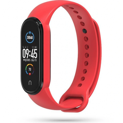 Tech Protect SMOOTH ICONBAND λουράκι για XIAOMI MI BAND 5,6 smartwatch - ΚΟΚΚΙΝΟ