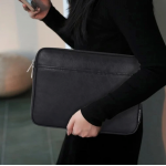 Θήκη Μεταφοράς TECH-PROTECT CanvasArtisan Laptop Sleeve Zipper, Eco Leather για NOTEBOOK 15-16 - ΜΑΥΡΟ - L36-M06