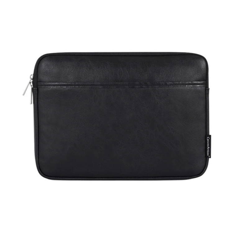 Θήκη Μεταφοράς TECH-PROTECT CanvasArtisan Laptop Sleeve Zipper, Eco Leather για NOTEBOOK 15-16 - ΜΑΥΡΟ - L36-M06