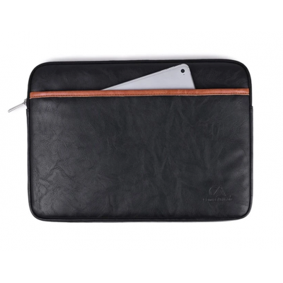 Θήκη Μεταφοράς TECH-PROTECT CanvasArtisan Laptop Sleeve, Eco Leather για NOTEBOOK 15-16 - ΜΑΥΡΟ - L18-06