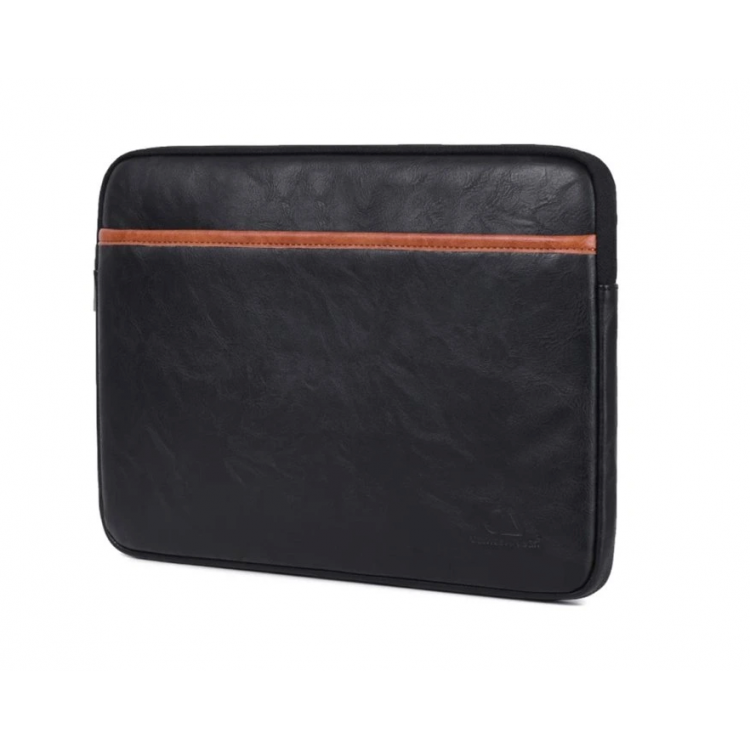 Θήκη Μεταφοράς TECH-PROTECT CanvasArtisan Laptop Sleeve, Eco Leather για NOTEBOOK 15-16 - ΜΑΥΡΟ - L18-06
