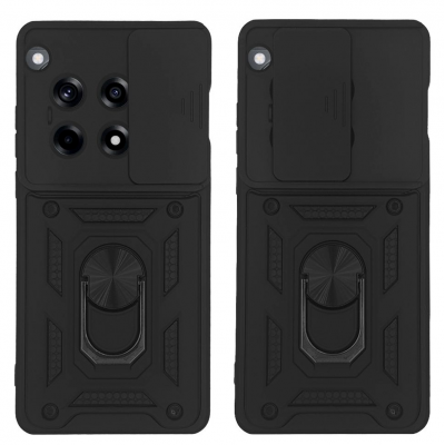Θήκη TECH PROTECT Sonique CAMSHIELD Ring Armor CamPro για OnePlus 12R 5G - ΜΑΥΡΟ