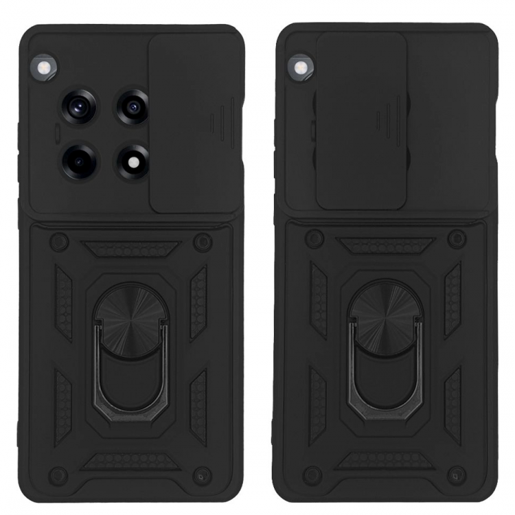 Θήκη TECH PROTECT Sonique CAMSHIELD Ring Armor CamPro για OnePlus 12R 5G - ΜΑΥΡΟ