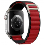 TECH PROTECT NYLON PRO Alpine Loop Λουράκι για APPLE WATCH Series / ULTRA series (42 / 44 / 45 / 46 / 49 MM) - ΜΑΥΡΟ / ΚΟΚΚΙΝΟ