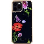 Θήκη TED BAKER Glass Inlay για Apple iPhone 11 PRO 5.8 - Hedgerow - ΜΑΥΡΟ FLORAL