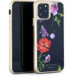 Θήκη TED BAKER Glass Inlay για Apple iPhone 11 PRO 5.8 - Hedgerow - ΜΑΥΡΟ FLORAL