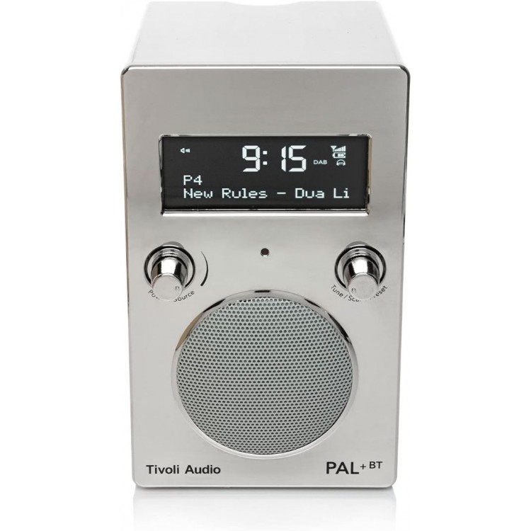  Tivoli Audio PAL+ BT Portable Bluetooth ΨΗΦΙΑΚΟ ΡΑΔΙΟΦΩΝΟ FM/DAB+ Radio - Chrome - TI-PPBTCHROME