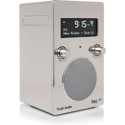  Tivoli Audio PAL+ BT Portable Bluetooth ΨΗΦΙΑΚΟ ΡΑΔΙΟΦΩΝΟ FM/DAB+ Radio - Chrome - TI-PPBTCHROME