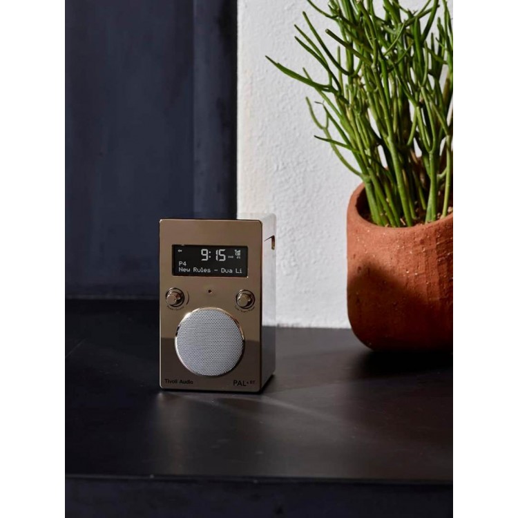  Tivoli Audio PAL+ BT Portable Bluetooth ΨΗΦΙΑΚΟ ΡΑΔΙΟΦΩΝΟ FM/DAB+ Radio - Chrome - TI-PPBTCHROME