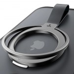 Torras Ostand UNIVERSAL Μαγνητική Βάση RING 360° Rotatable Stand, Phone Holder/Grip, Easy Attach - Titanium ΜΑΥΡΟ - TS-0419