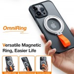Torras Ostand UNIVERSAL Μαγνητική Βάση RING 360° Rotatable Stand, Phone Holder/Grip, Easy Attach - Titanium ΑΣΗΜΙ - TS-RH0419Silver