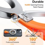 Torras Ostand UNIVERSAL Μαγνητική Βάση RING 360° Rotatable Stand, Phone Holder/Grip, Easy Attach - Titanium ΑΣΗΜΙ - TS-RH0419Silver