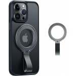 Torras Ostand UNIVERSAL Μαγνητική Βάση RING 360° Rotatable Stand, Phone Holder/Grip, Easy Attach - Titanium ΜΑΥΡΟ - TS-0419