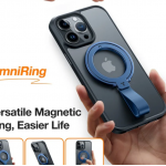 Torras Ostand UNIVERSAL Μαγνητική Βάση RING 360° Rotatable Stand, Phone Holder/Grip, Easy Attach - ΜΠΛΕ - TS-0419