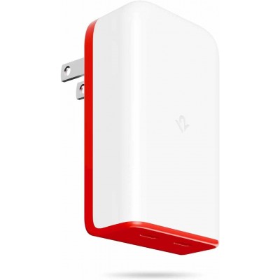 TWELVE SOUTH PlugBug 50W Φορτιστής ταξιδίου με Apple Find My Integration , 2XUSB-C Fast Charging για SMARTPHONES, iPad, MacBook & μετατροπείς US, CN, AU, EU, UK, KR - ΛΕΥΚΟ - TW-TS-2441 