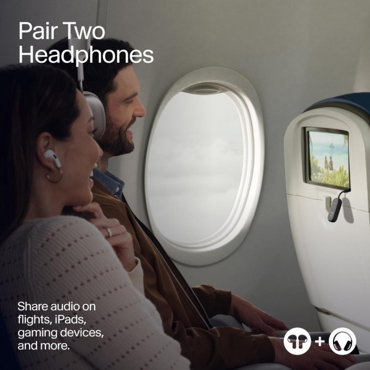 TWELVE SOUTH AIRFLY Pro 2 Ασυρματος αναμεταδότης για Apple AIRPODS , WIRELESS HEADPHONES BT - ΜΑΥΡΟ - TW-TS-2511