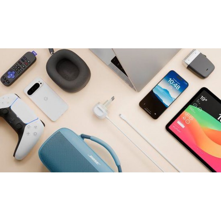 TwelveSouth PowerCord USB-C 30W PD 3.0 Ταχυφορτιστής & Extra-long καλώδιο 3μ. - ΛΕΥΚΟ Dune - TW-TS-25413
