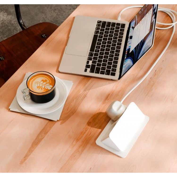 TwelveSouth PowerCord USB-C 30W PD 3.0 Ταχυφορτιστής & Extra-long καλώδιο 3μ. - ΛΕΥΚΟ Dune - TW-TS-25413