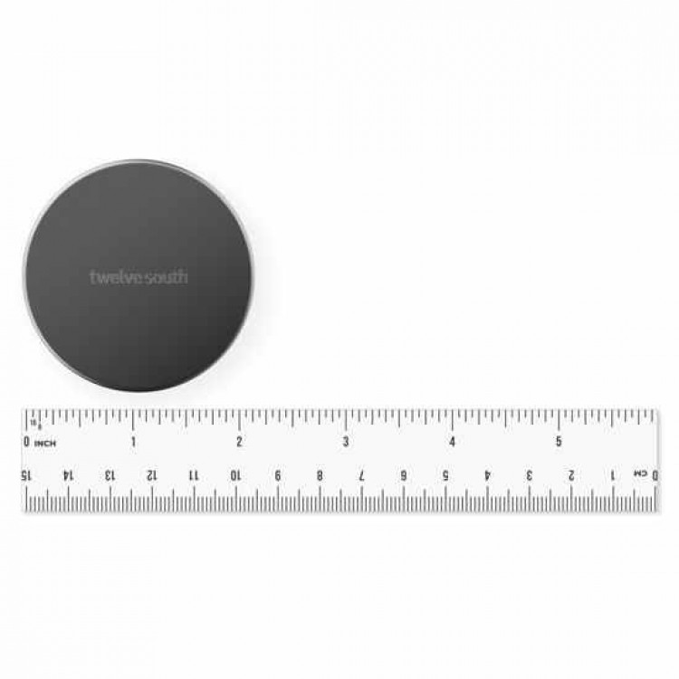 TwelveSouth PowerBug 35W EU, Φορτιστής-Μπρίζα τοίχου με MagSafe/Qi2 ασύρματη φόρτιση και ενσωματωμένη θύρα USB‑C PD - SLATE ΜΑΥΡΟ - TW-TS-2544