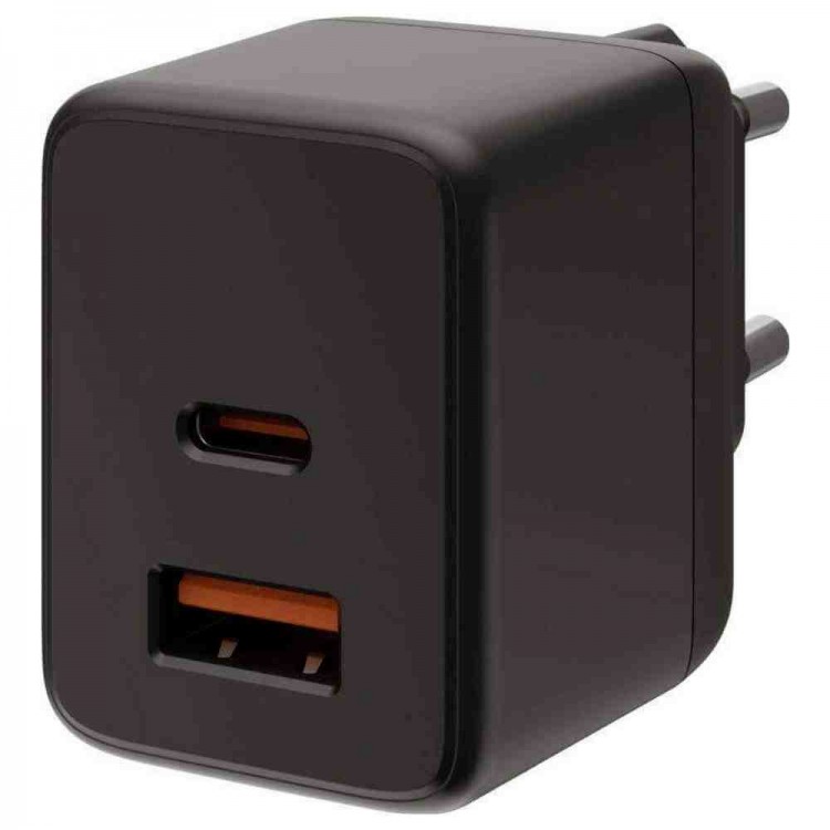UAG SRGE 30W GaN PD/Quick Charge οικιακός φορτιστής EU, 2ΧΘύρες - 1XUSB-C, 1XUSB-A - Μαύρο - 9B443511V4040
