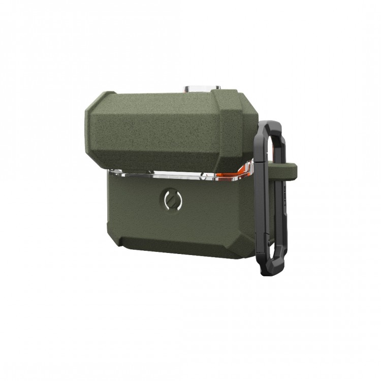 Θήκη UAG Plasma για Apple AirPods PRO 3 2025, Ασύρματη φόρτιση/Ένδειξη LED, αποσπώμενο Carabiner Hook - Olive ΠΡΑΣΙΝΟ - 104132117272